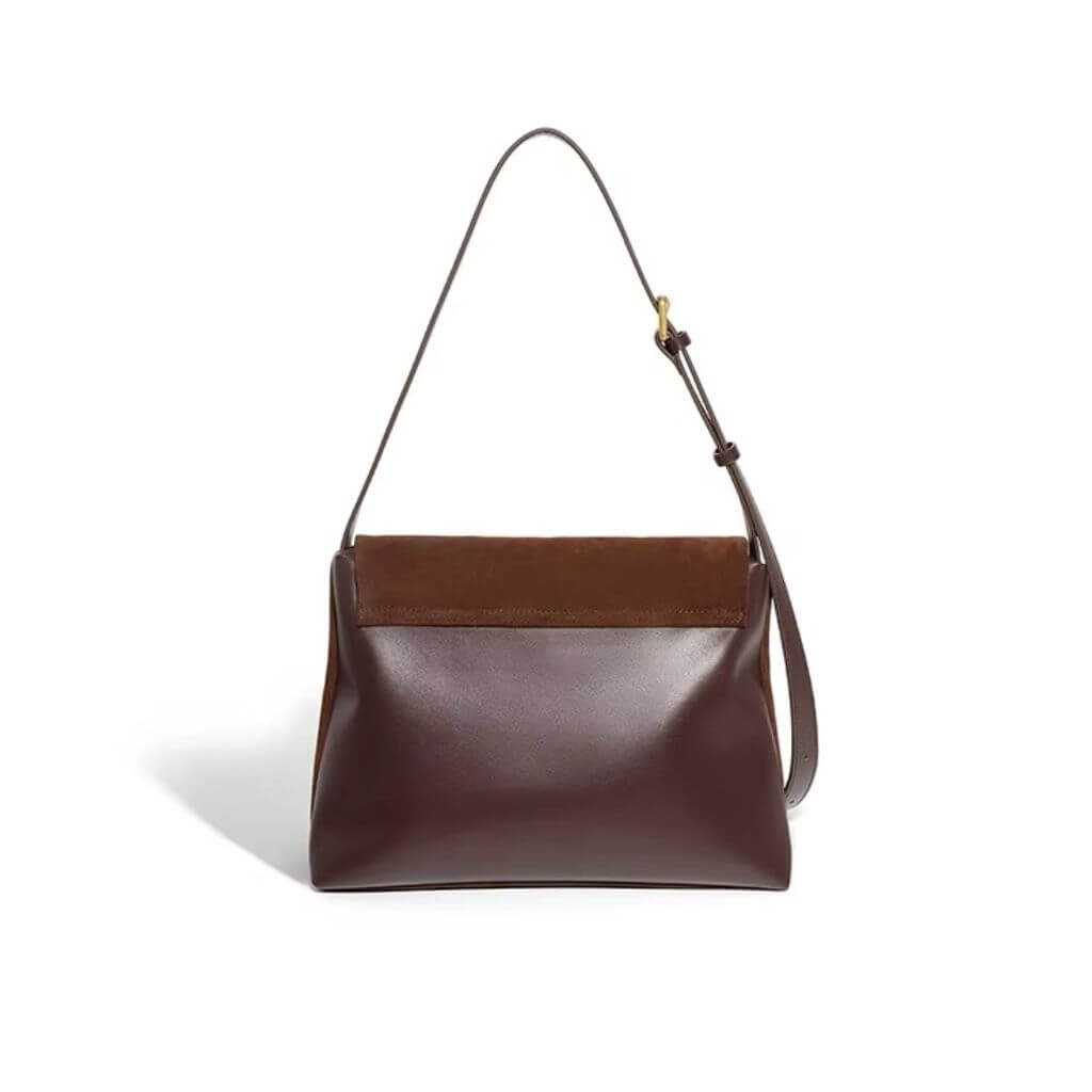 Vintage Suede Leather Shoulder Handbag for Women – Commute | Pejayz