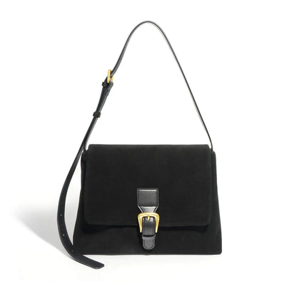 Vintage Suede Leather Shoulder Handbag for Women – Commute | Pejayz