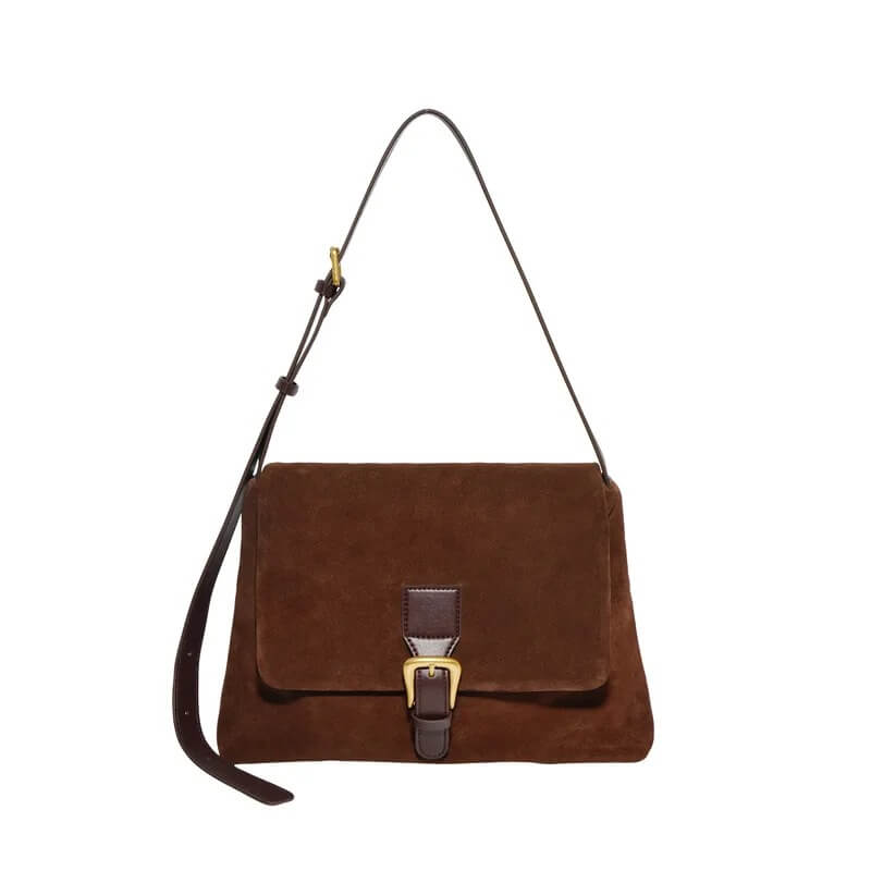 Vintage Suede Leather Shoulder Handbag for Women – Commute | Pejayz
