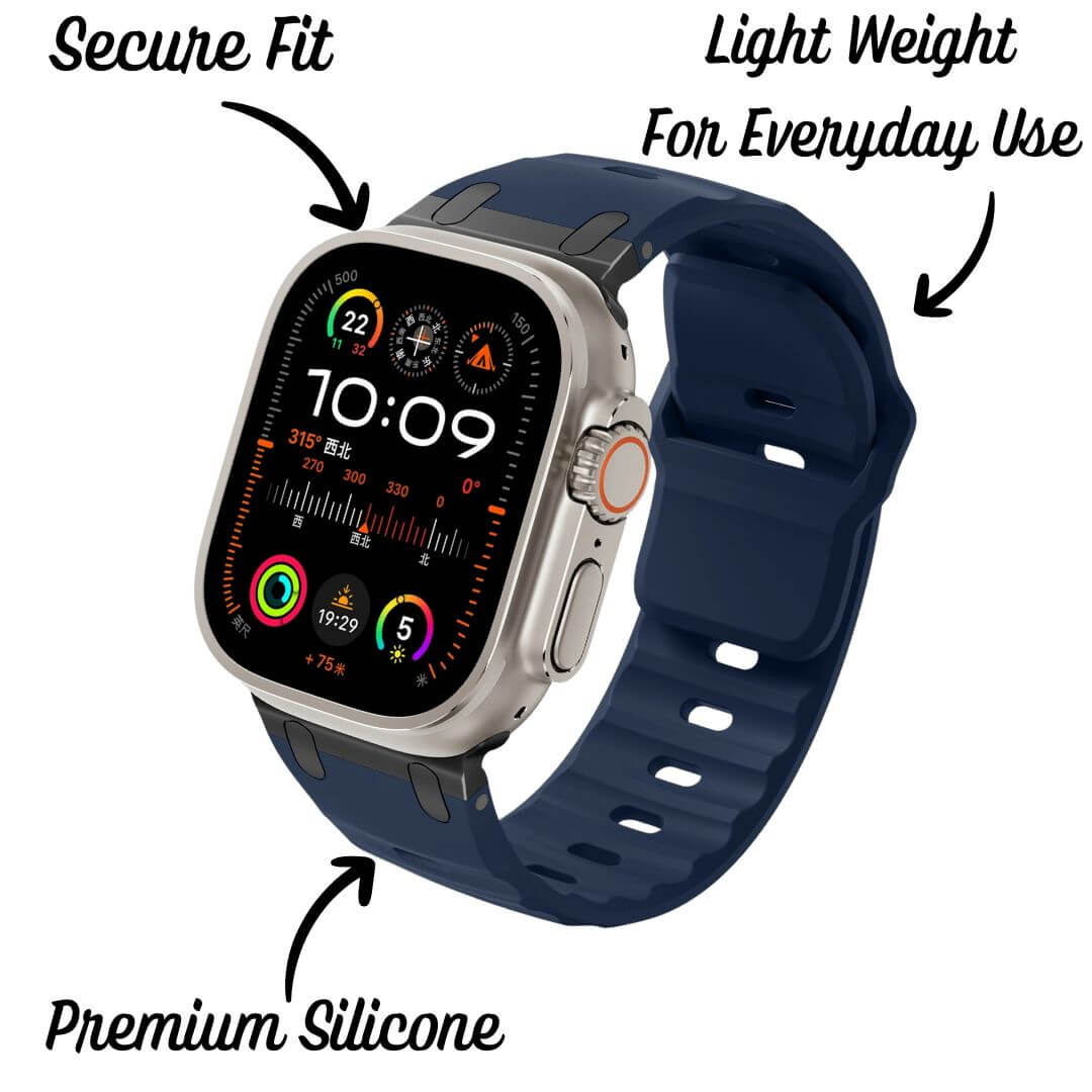 Simple Sports Silicone Strap For Apple Watch Ultra 2