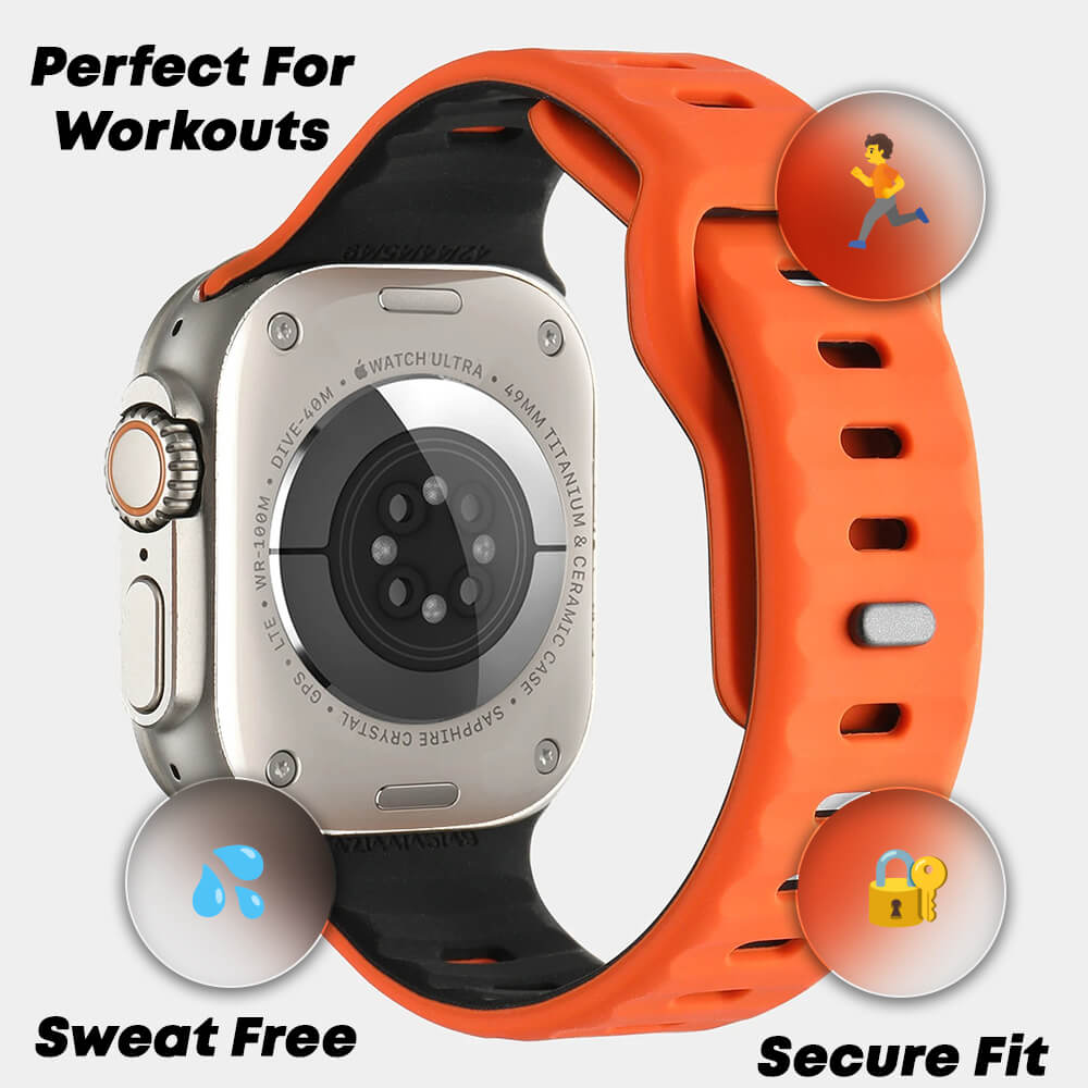 Slim Sports Silicone Strap For Apple Watch Ultra 2