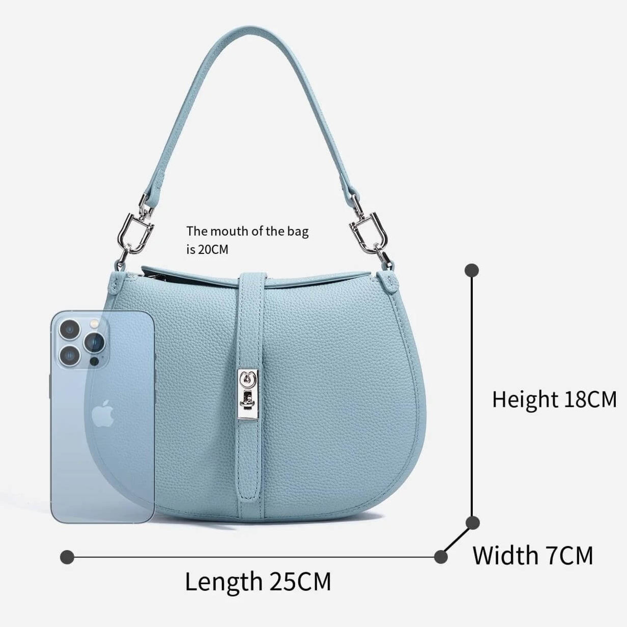 Small Circular Hobo Style Bag