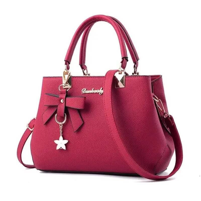 Elegant Black PU Leather Handbags with Shoulder Strap UK