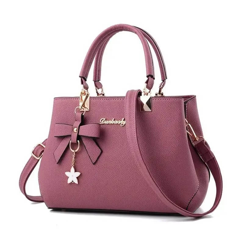 Elegant Black PU Leather Handbags with Shoulder Strap UK