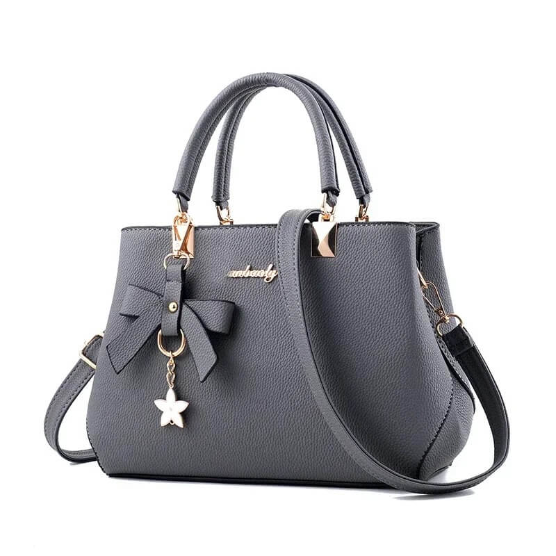Elegant Black PU Leather Handbags with Shoulder Strap UK