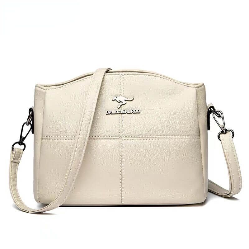 Trendy Leather Small Crossbody Tote Bag For Women