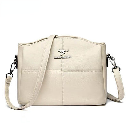 Trendy Leather Small Crossbody Tote Bag For Women