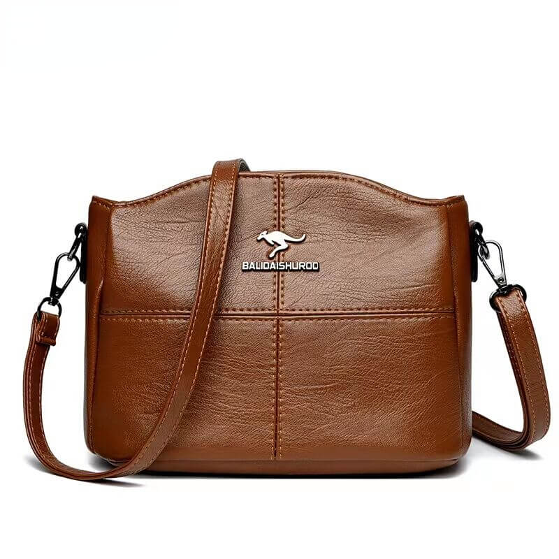 Trendy Leather Small Crossbody Tote Bag For Women