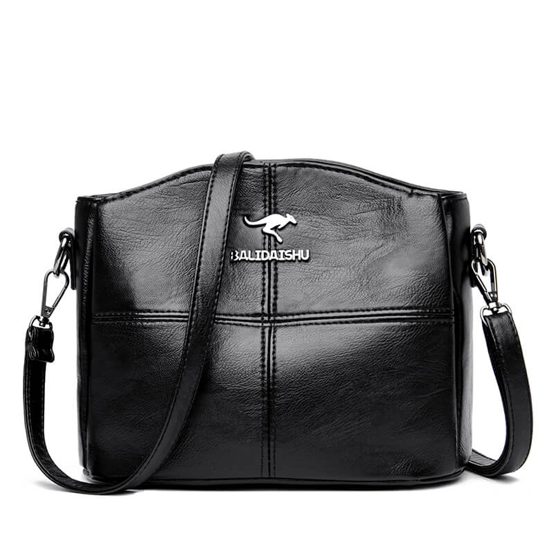 Trendy Leather Small Crossbody Tote Bag For Women