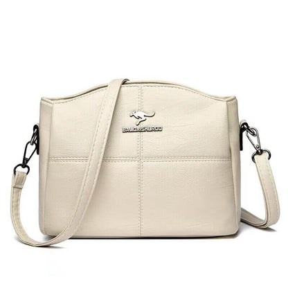 Trendy Leather Small Crossbody Tote Bag For Women