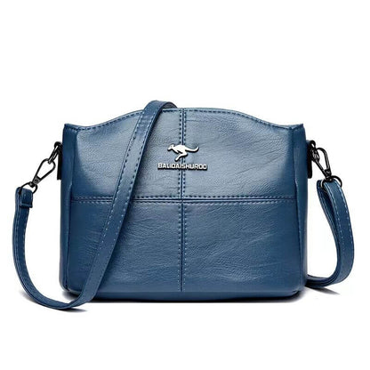 Trendy Leather Small Crossbody Tote Bag For Women