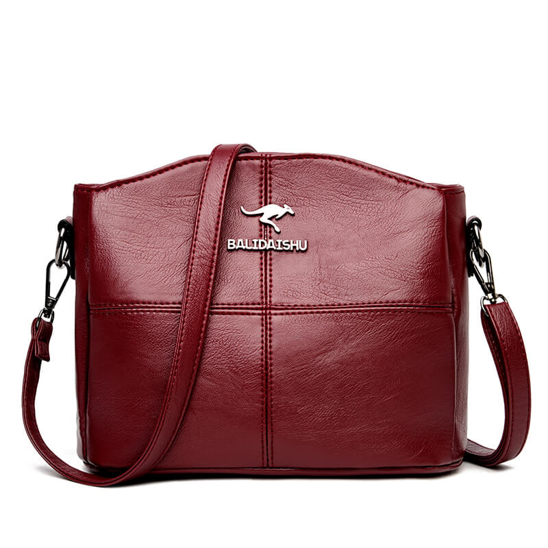 Trendy Leather Small Crossbody Tote Bag For Women