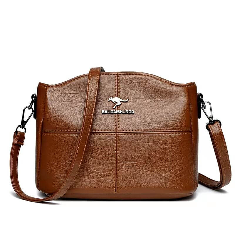 Trendy Leather Small Crossbody Tote Bag For Women
