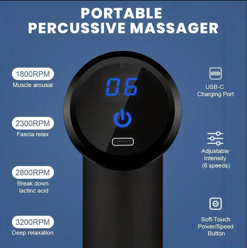 USB Powered Portable Muscle Relaxation Massager