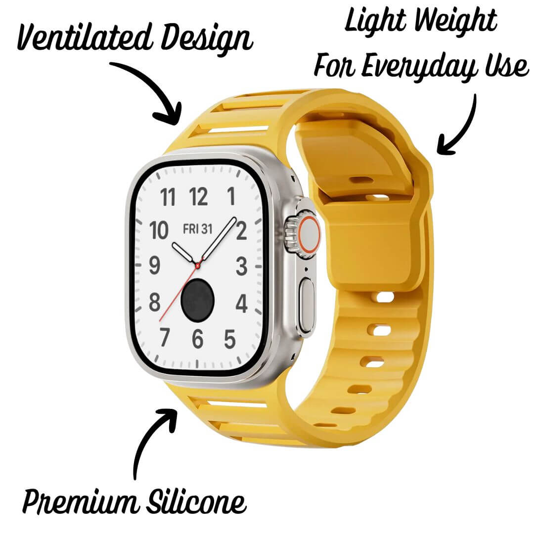 Ventilated Silicone Band For Apple Watch Ultra 2