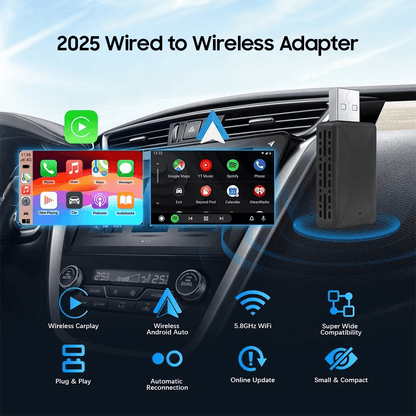 Wireless CarPlay & Android Auto Adapter 2in1 Smart Dongle | Pejayz