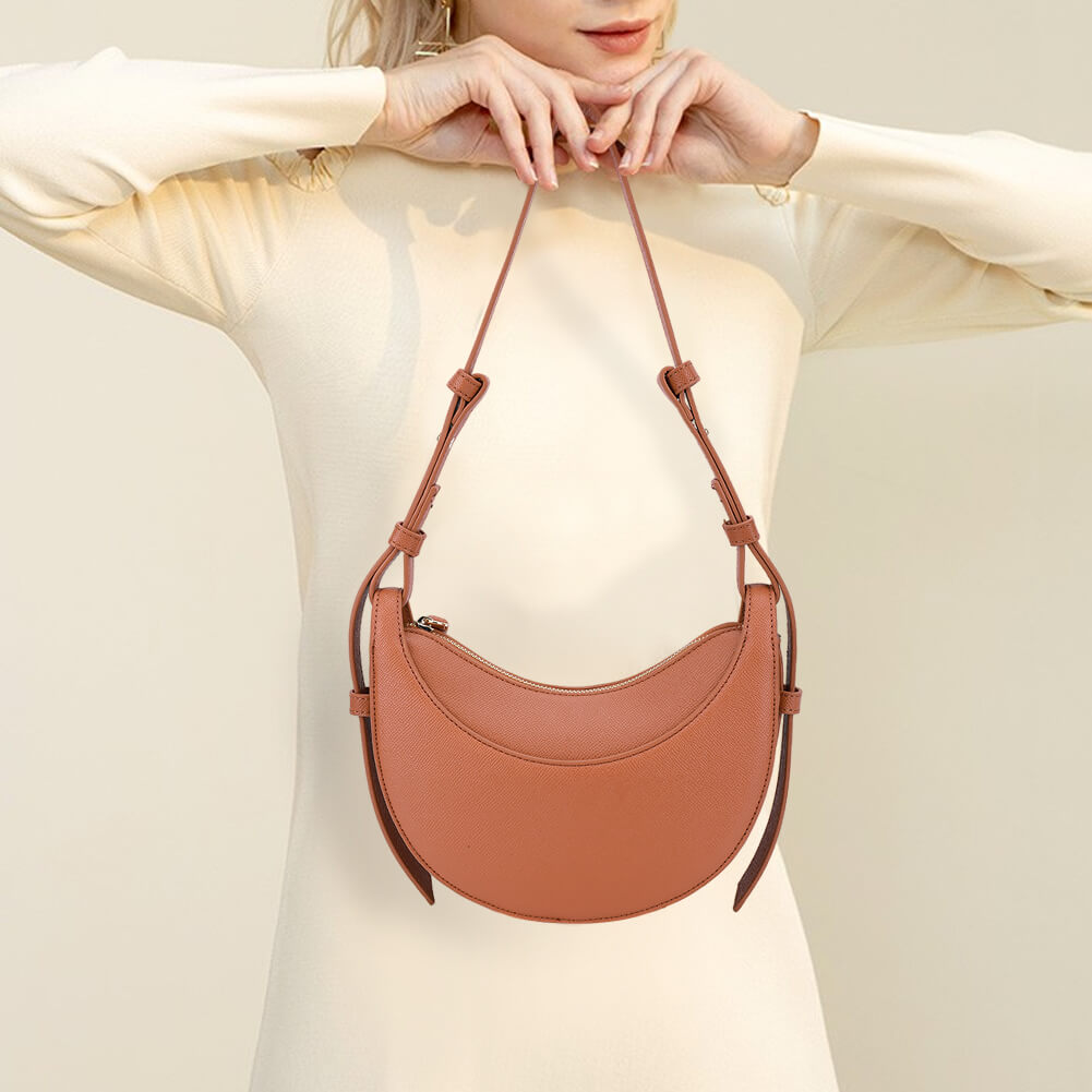 Women's Versatile Semicircular Crossbody Handbag