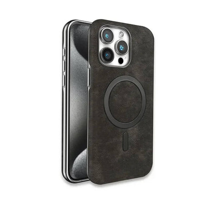 iPhone 15 Pro Case – Vintage Leather MagSafe Cover | Pejayz