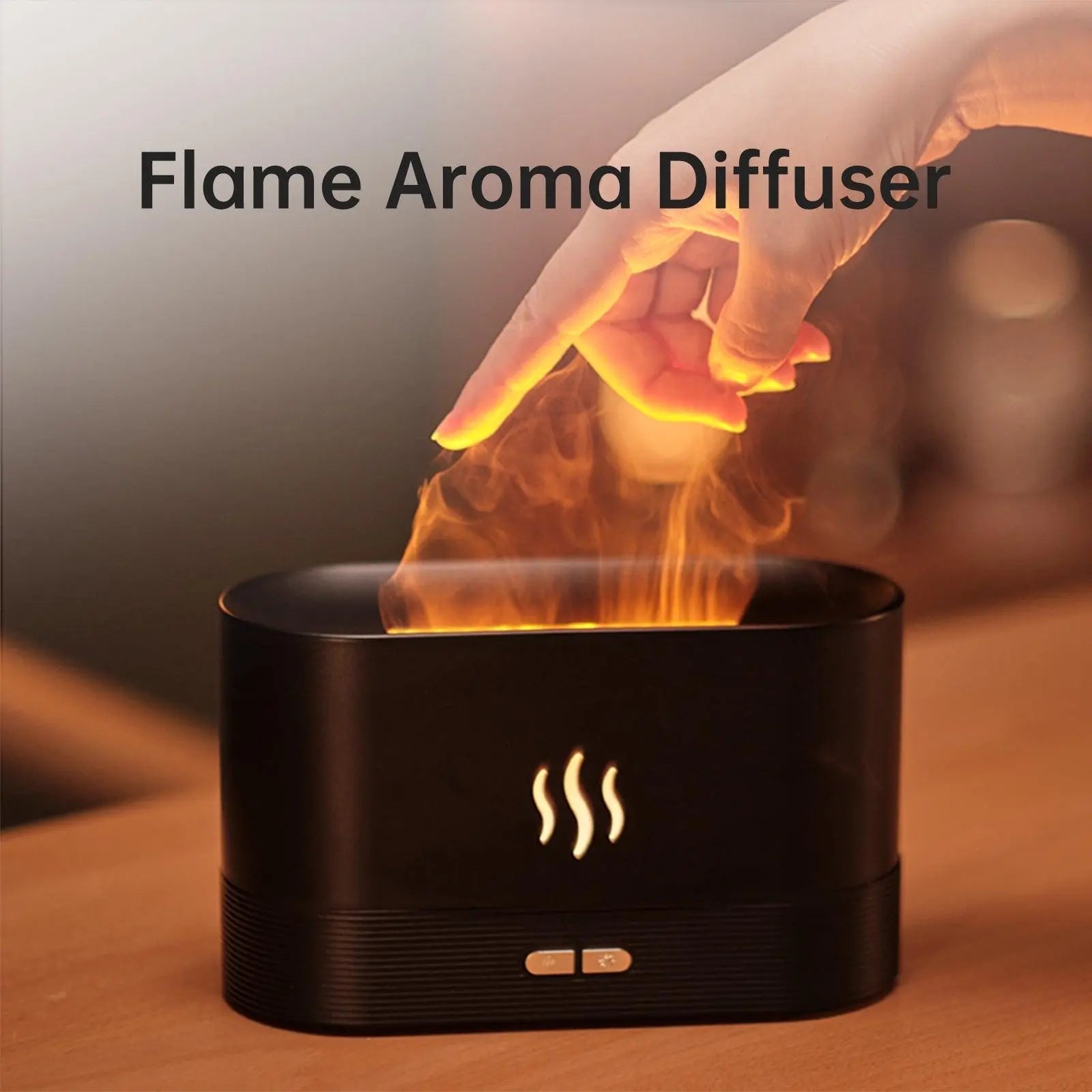 Aroma Diffuser Air Humidifier Ultrasonic Essential Oil Flame Lamp - Pejayz