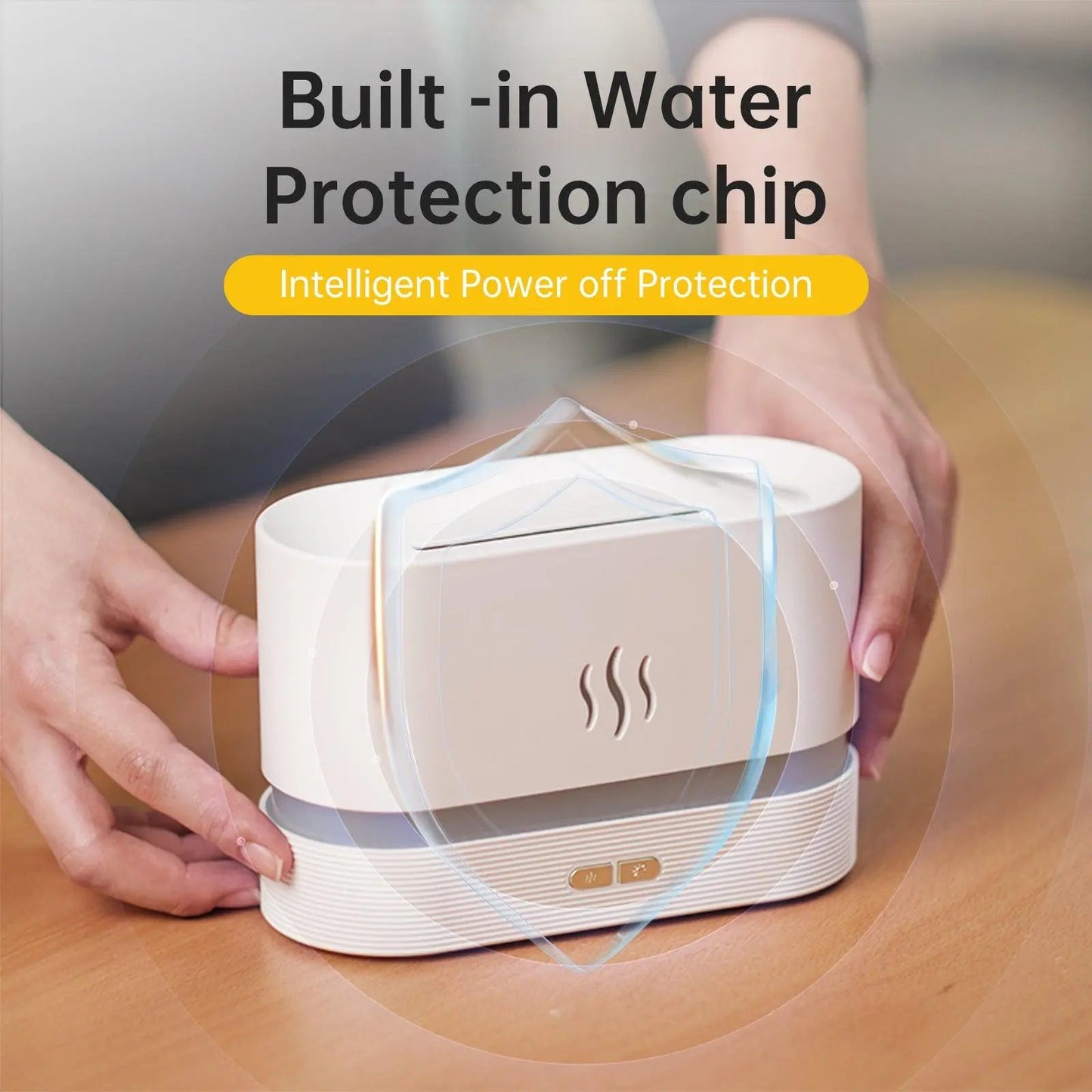 Aroma Diffuser Air Humidifier Ultrasonic Essential Oil Flame Lamp - Pejayz