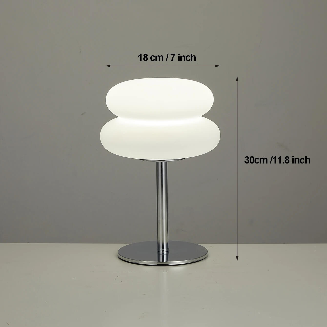 Bauhaus Retro Table Lamp Nordic Mushroom Design with 9 Level Brightness Dimming