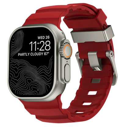  Premium Sports Silicone Band For Apple Watch Ultra With Buckle