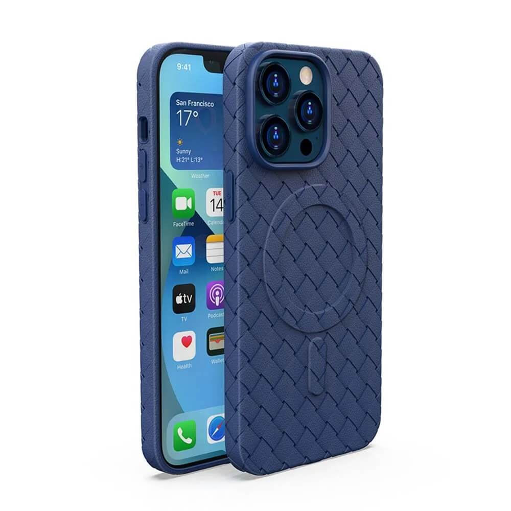 iPhone 16 Pro Max Case – Luxury Woven Pattern Design | Pejayz