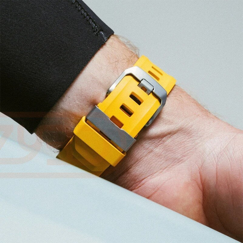  Premium Sports Silicone Band For Apple Watch Ultra With Buckle