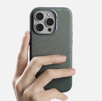 iPhone 16 Series Luxury Duo Tone Leather Case 