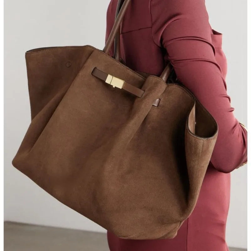  New High-End Suede Frosted Tote Bag