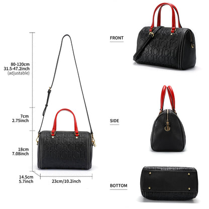 Black Cow Leather Shoulder Tote Bags – Women's Handbags UK