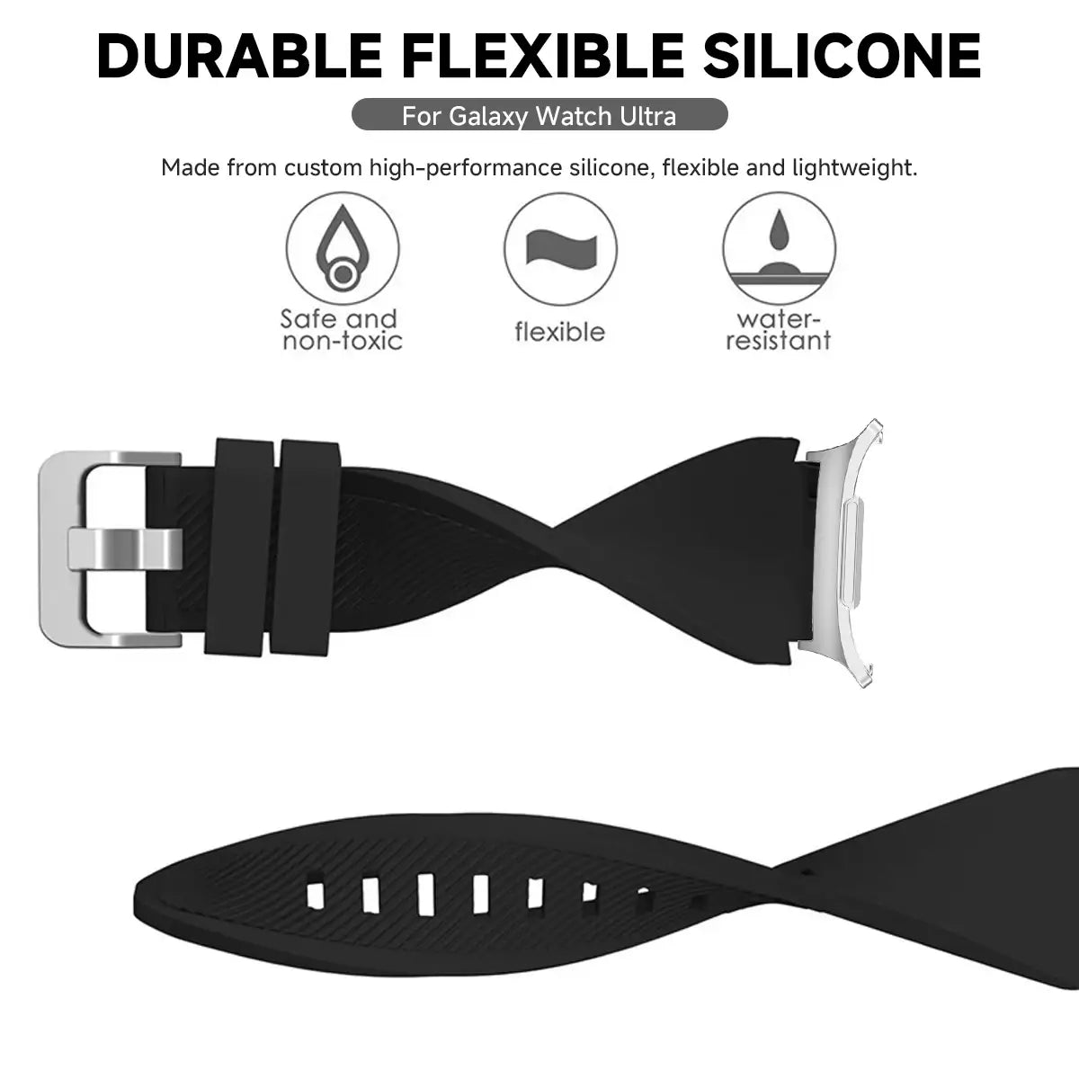 Samsung Galaxy Watch Ultra Strap Premium Stripes Silicone | Pejayz