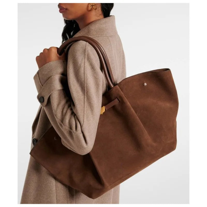  New High-End Suede Frosted Tote Bag