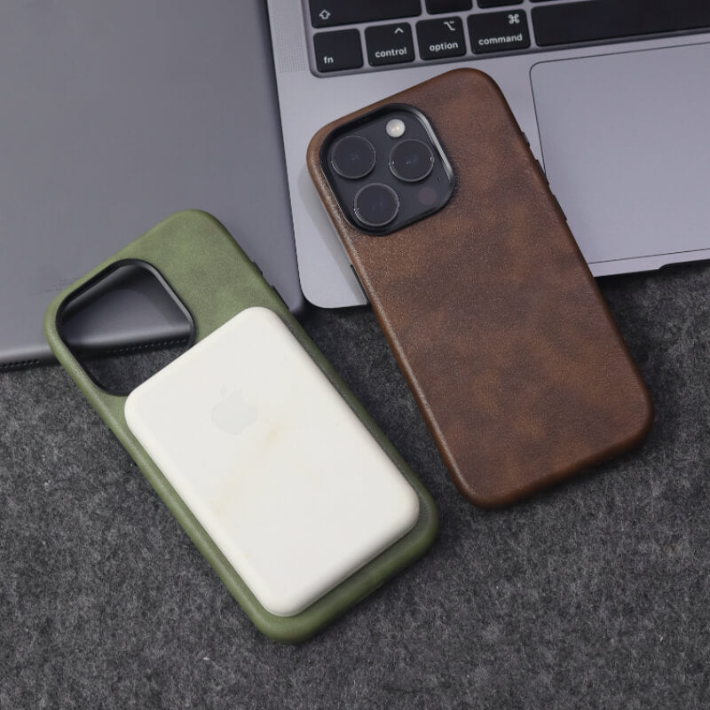 iPhone 16 Case – MagSafe Leather Shockproof Cover | Pejayz