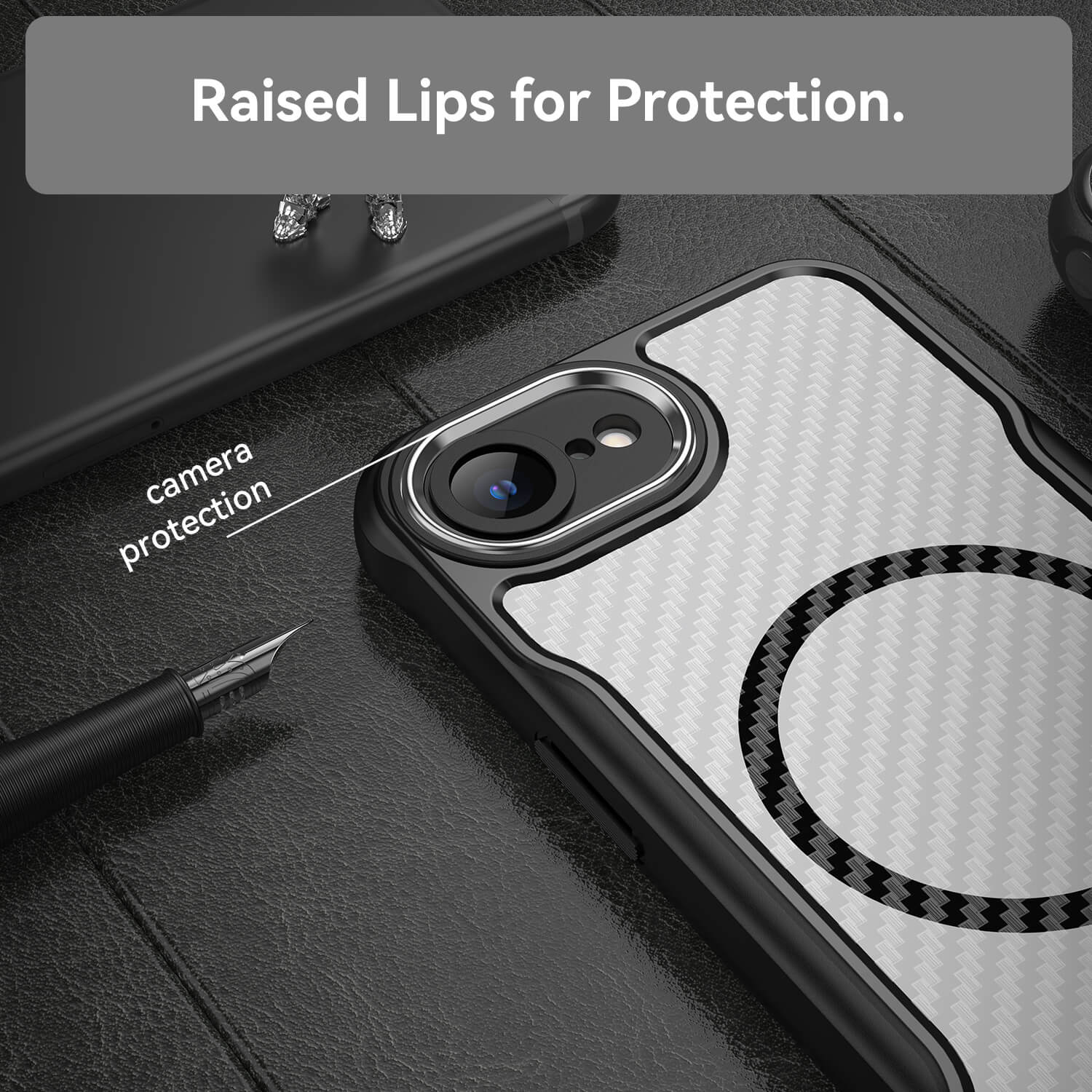 iPhone 16e Case – Carbon Fiber Shockproof Cover | Pejayz