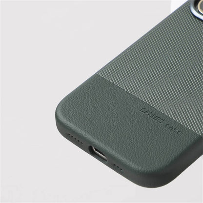 iPhone 16 Series Luxury Duo Tone Leather Case 