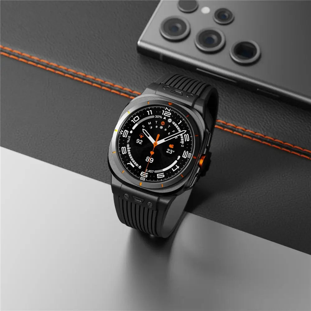 Samsung Galaxy Watch Ultra Strap Stainless Steel Silicone | Pejayz