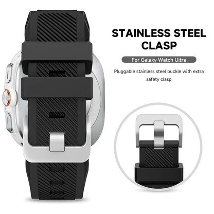 Samsung Galaxy Watch Ultra Strap Premium Stripes Silicone | Pejayz