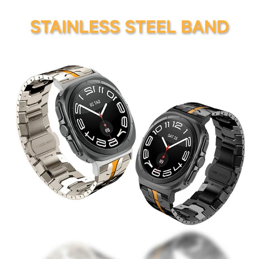 Samsung Galaxy Watch Ultra Strap Two Tone Stainless Steel - Pejayz