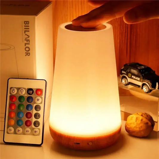 Portable Night Light Bedside RGB Table Lamp For Home Decor - Pejayz