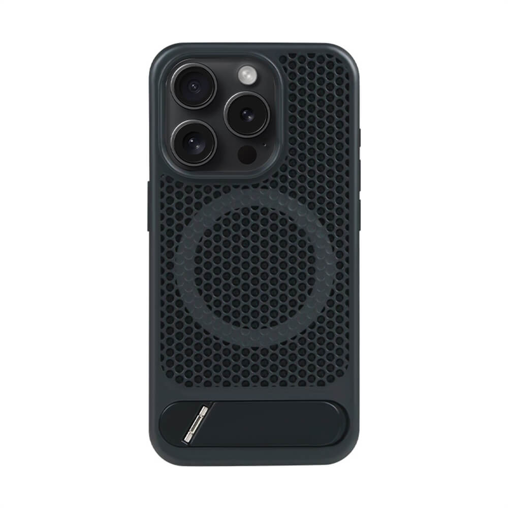 Shock Proof Titanium Case For iPhone With Built-in Metal Stand