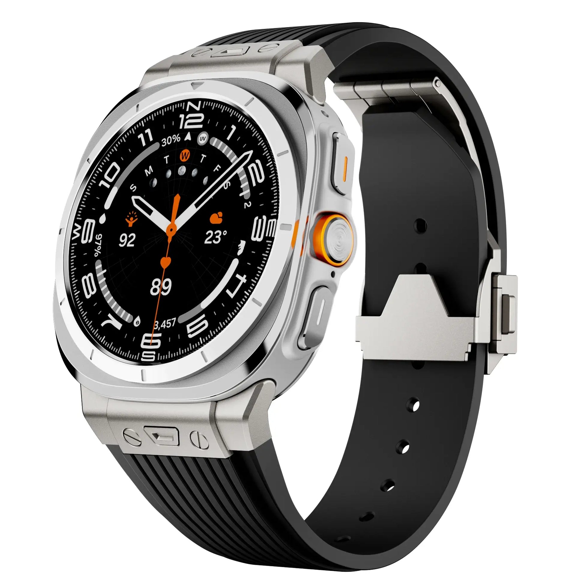 Samsung Galaxy Watch Ultra Strap Stainless Steel Silicone | Pejayz