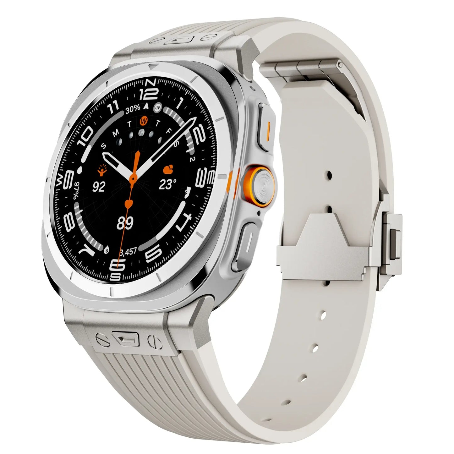 Samsung Galaxy Watch Ultra Strap Stainless Steel Silicone | Pejayz
