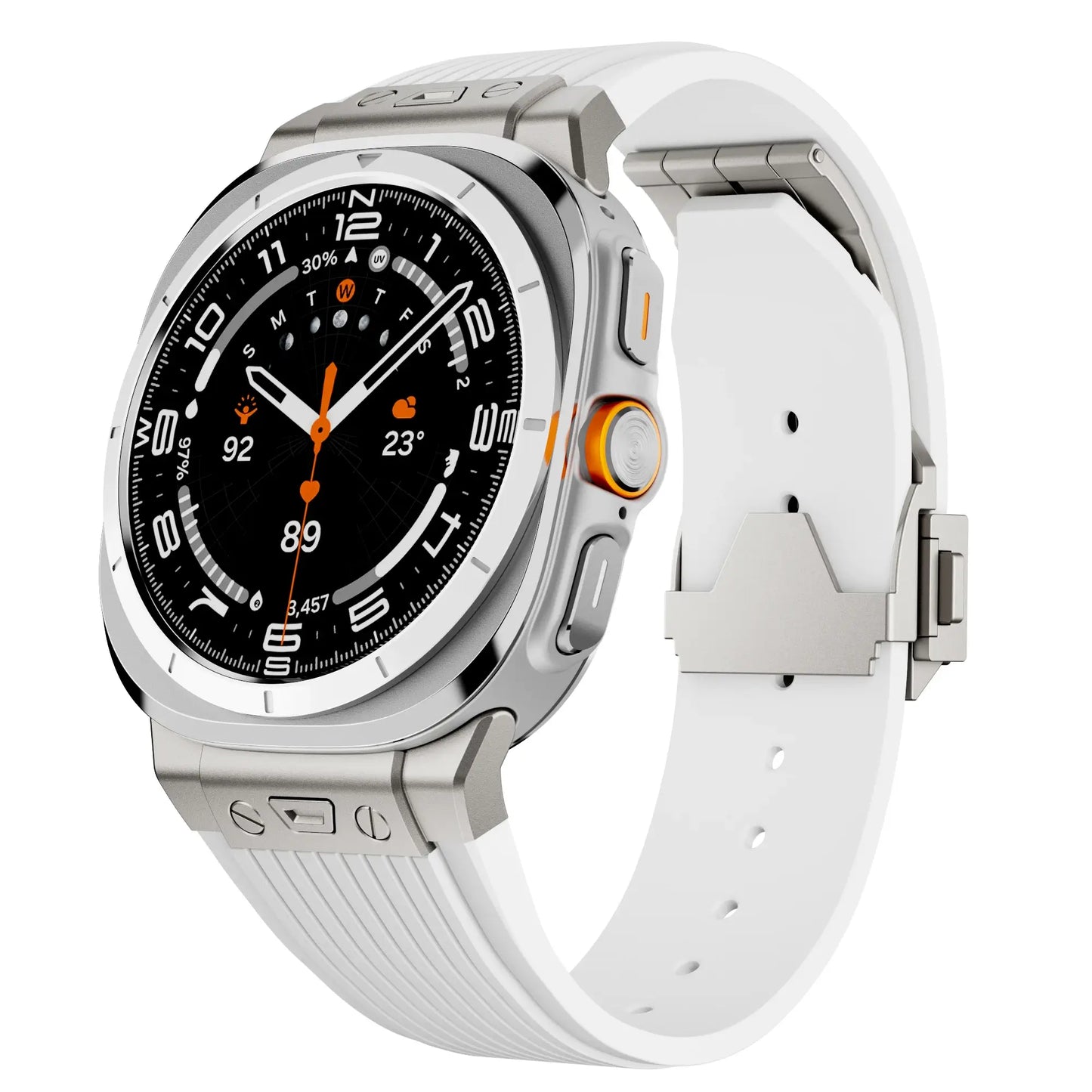 Samsung Galaxy Watch Ultra Strap Stainless Steel Silicone | Pejayz