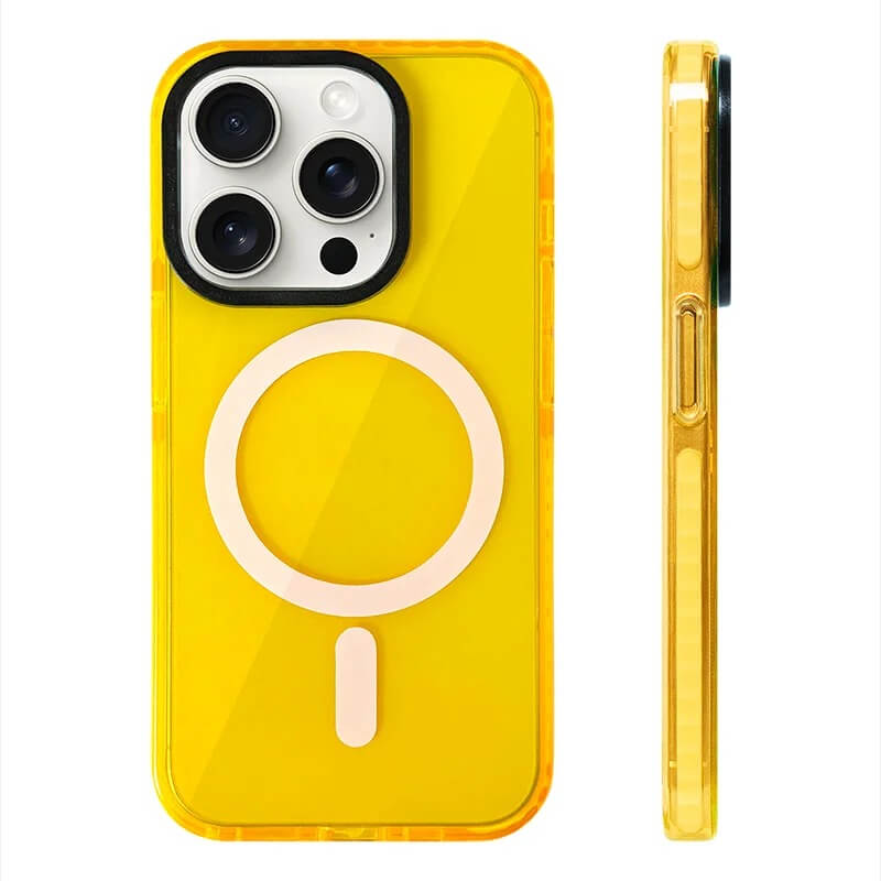 Neon Candy Color Translucent Shockproof Bumper Case For iPhone 16