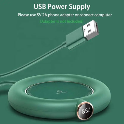 Cup Warmer Portable 3-Gear Thermostatic Heating Coaster