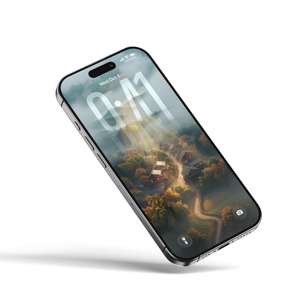 iOS 26 Green Forest Depth Effect Wallpaper Pack for iPhone | Pejayz