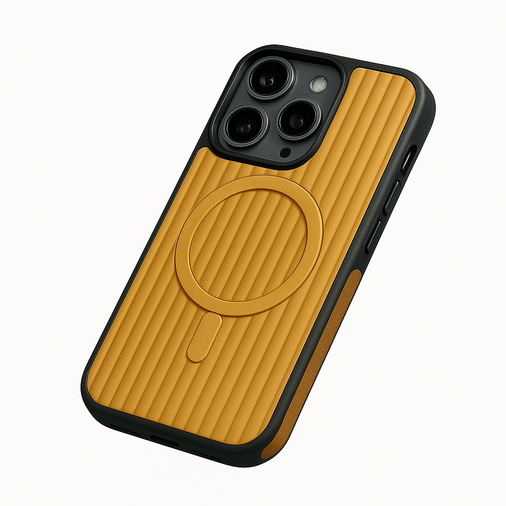 iPhone 15 Pro Case – Luxury Leather Cover with Corrugated Pattern | Pejayz