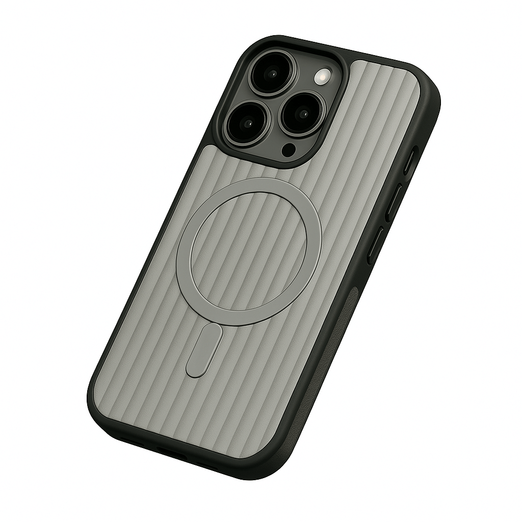 iPhone 15 Pro Case – Luxury Leather Cover with Corrugated Pattern | Pejayz