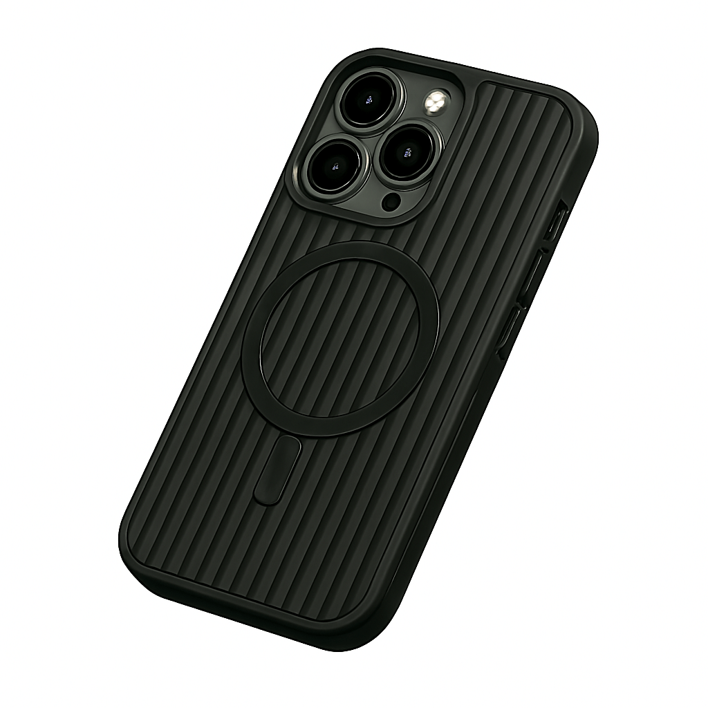 iPhone 15 Pro Case – Luxury Leather Cover with Corrugated Pattern | Pejayz